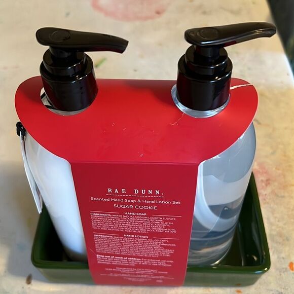 Rae Dunn Holiday Hand Soap & Lotion with Ceramic Dish Sugar Cookie - Picture 2 of 4